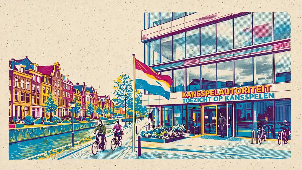 Kantoor van de Nederlandse kansspelautoriteit aan een gracht