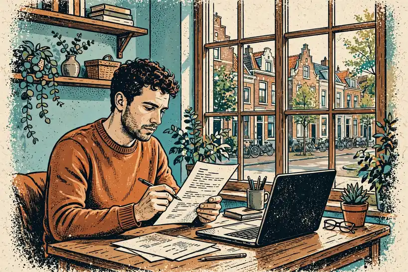 Speler bestudeert zelfuitsluitingsvoorwaarden thuis